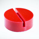 Red Slotted Floor Jack Pad Frame Rail Adapter For Pinch Weld Side Pad
