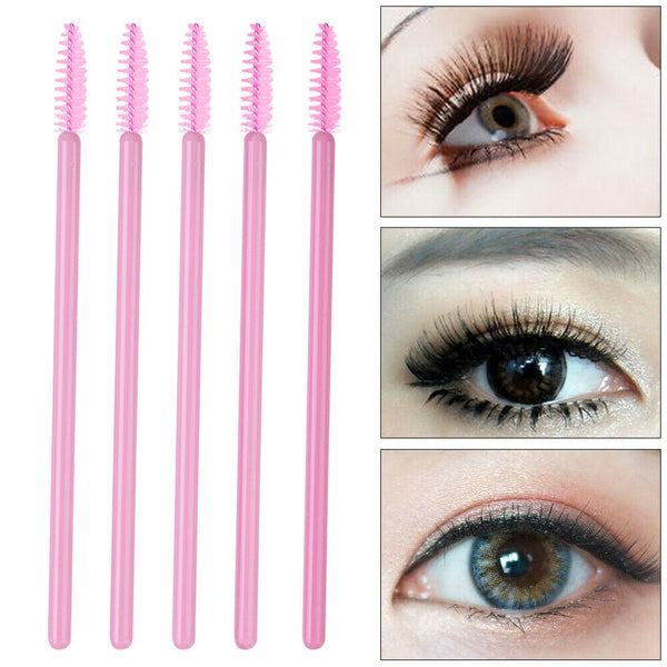 50PCS Disposable Eyelash Brush Mascara Wands Applicator Spoolers Makeup(5)