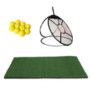 Golf Turf with Balls + Exercise Net Carpet