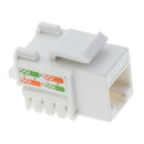 10 PACK CAT6 RJ45 Keystone Jack Inline Coupler-White