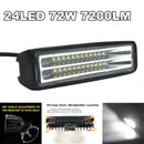 1X 6" 72W 7200LM Car Off-Road LED Work Light Bar Truck 4WD Fog Driving Lamp PTlj