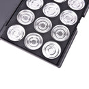 15x Empty Eyeshadows Blank Panel Aluminum Palette Pans Removable Makeup Tool FT