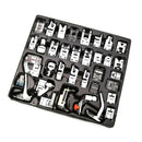 45pcs Sewing Foot Presser Hem Crimping Feets For Brother Singer Domestic Machine