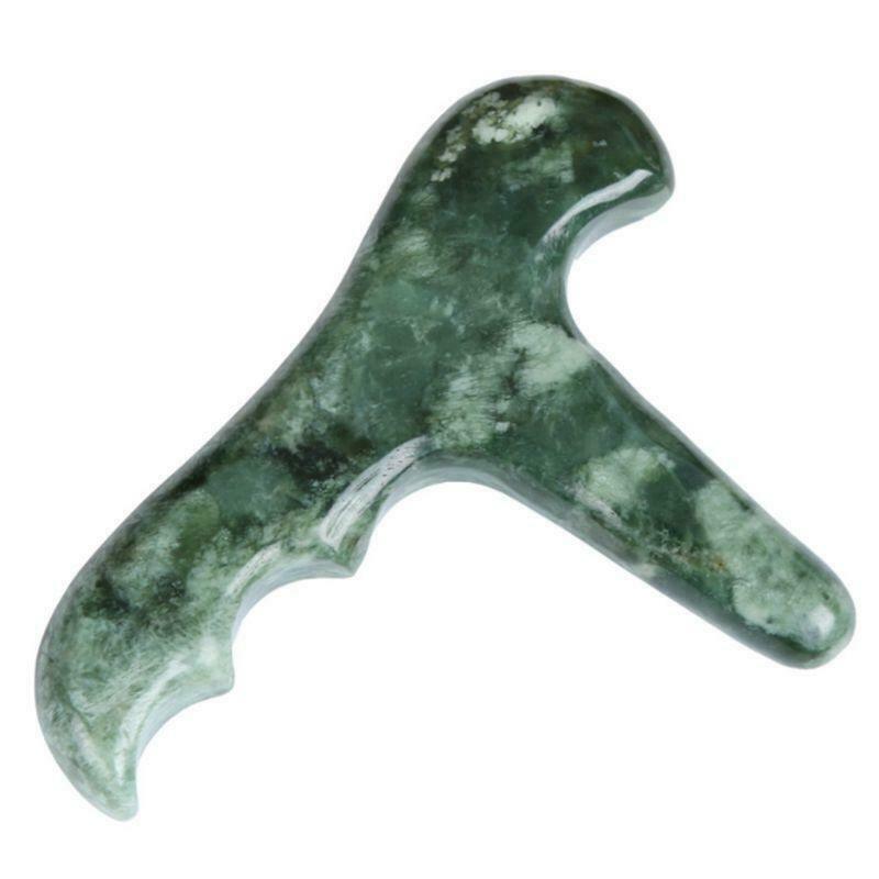 Natural Jade Stone Trigger Point Handheld Foot Massager Therapy Pain Relief Tool