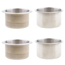 4x Boat Recessed Stainless Steel Cup Drink Can Holder For RV Trailer 90mm &
