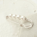 2 Pieces Large Durable Metal Kilt Scarf Brooch Safety Rhinestone Brooch Pins