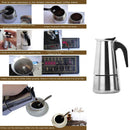 Stainless Steel Filter Mocha Coffee Pot Moka Italian Coffee Maker (200ml) A
