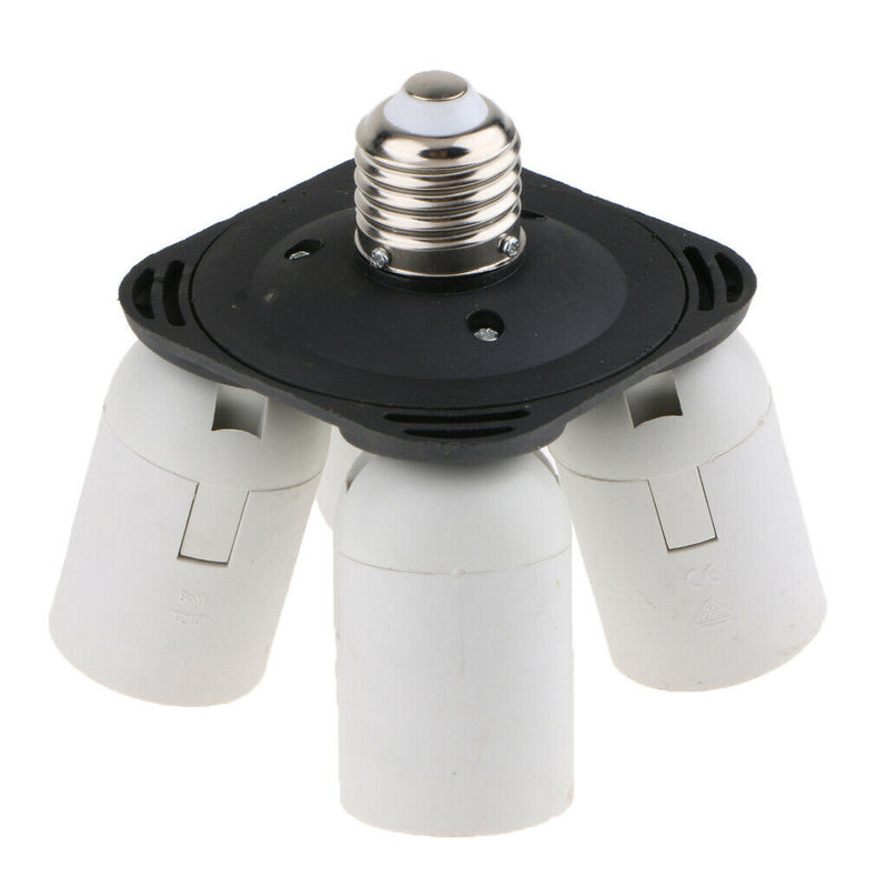 1 To 4 E27 Plastic Base Socket Light Lamp Bulb Head