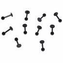 10x Black titanium anodized Labret /Monroe Lip Chin Body piercing jewelry 1 W3H7