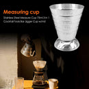 75ml Stainless Steel Measure Cup Cocktail Tool Bar Mixed Drink Jigger Spoon