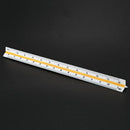 Metric 12inch Plastic Triangular Scale Ruler 1:100 1:200 1:250 1:300 1:400  T7Q1