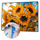 Painting By Numbers Kit DIY Brilliant Sunflower Canvas Oil Art Picture Gift