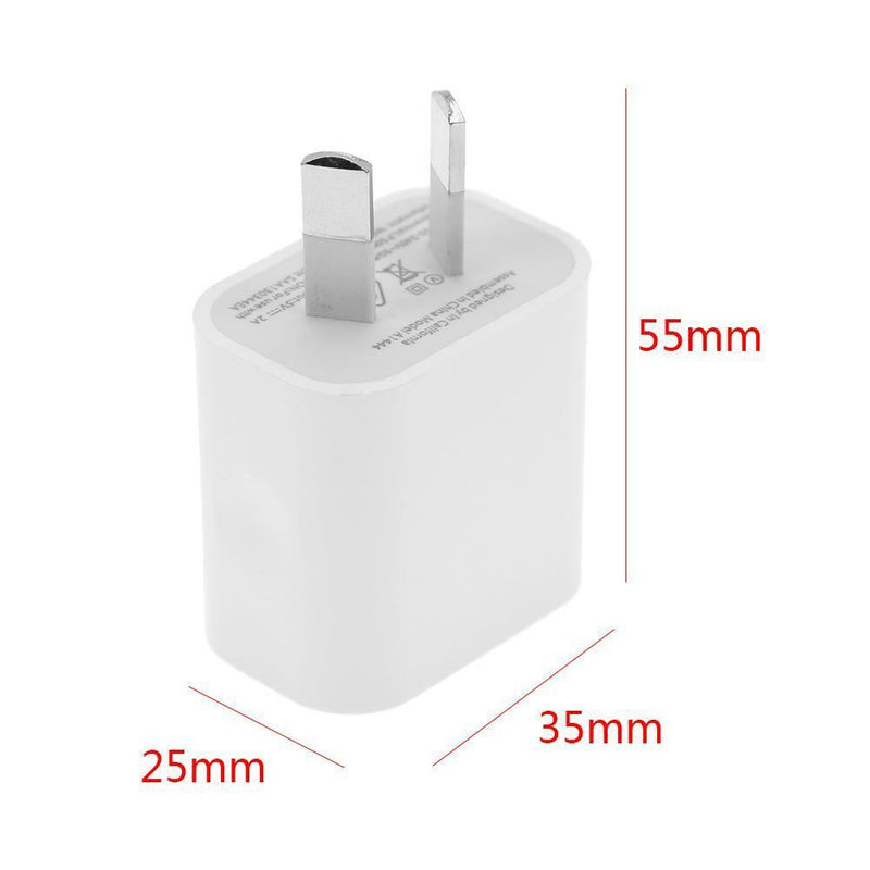 Universal 5V 2A Dual Ports AU Plug USB Wall Charger Power Adapter Travel Charger