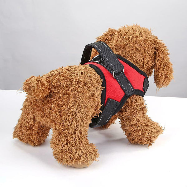 Adjustable Nylon Dogs Harness Vest for Puppy Chest Strap Pet Supply (Red)XL A#S