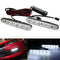 2x Double Color White & Amber 6LED Daytime Running Light Turn Signals Lights