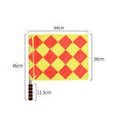 2pcs Soccer Referee Flag Football Judge Sideline Flags Sports Equipment