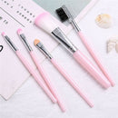 5Pcs Women Makeup Brush Eye Shadows Lipsticks Cosmetic Brushes Tools Set Kits Gw