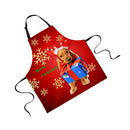 Cooking Kitchen Restauarant Bib Apron Dress Xmas Pattern Party Supplies N