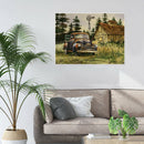 Painting By Numbers Kit DIY Automobile Hand Painted Canvas Oil Art Picture