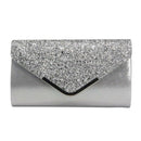 Women Glittered Envelope Clutch Purse Evening Bag Lustrous Party Handbag Sh