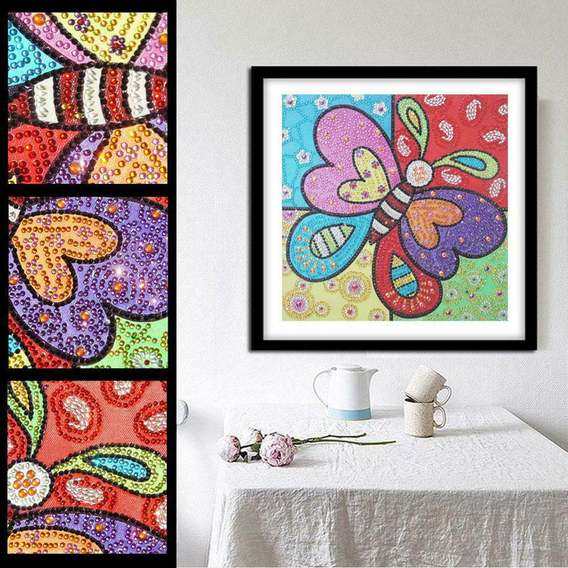 5D DIY Special Shaped Diamond Painting Butterfly Cross Stitch Mosaic Kits