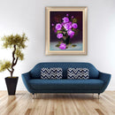 5D Rose Flower DIY Diamond Panting Cross Stitch Embroider Purple