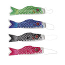 Japanese Satin Carp 70cm Koi Nobori Satin Windsocks Decoration, Set Of 4
