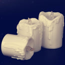 3PCS Battery Operated LED Candles for Church Home Wedding Party Decoration