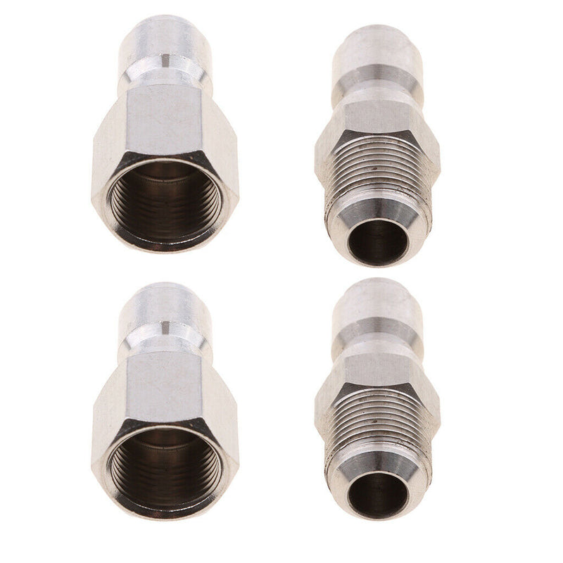 4pcs 3/8inch Male and Female Pressure Power Washer Quick Connect Coupler