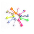 Lady Women Fashion Ball Ear Studs Stainless Steel Barbell Bar Earring Hot