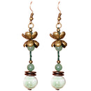 Ethnic Style Literary Fresh Handicraft Earrings Flower Earrings