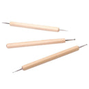 3x Stainless Steel Ball Styluses Tool Set For Embossing Pattern Clay Sculpting
