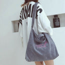 Corduroy Canvas Bag Female Simple Literary Shoulder Bag Ladies Casual Shoul