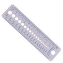 Knitting Accessories Needle Gauge Inch Sewing Ruler Tool CM 2-10mmSize Measur JR