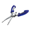 Gear Curved Stainless Steel Fishing Pliers Crimper Line Cut / Spring-Assist