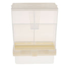 2 Pcs Bird Poultry Dispenser Automatic Transparent Plastic Food Container Parrot