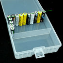 Transparent Battery Storage Box For AAA Battery 14.95x15.5x5.45cm