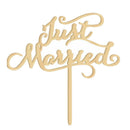 Wooden Cake Toppers Wedding Favors Just Married