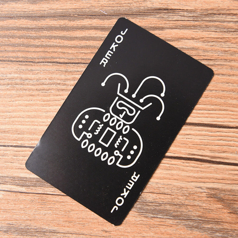 Black Fluorescen Poker Cards Night Luminous Playing Cards Board ga  JR