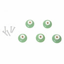 5 x Round Ceramic Kitchen Cabinet Handles Pull Buttons pull handle(Green) S7T8