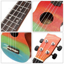 Ukulele Hand-Painted Combo 21 Ukulele Black Soprano 4 Strings Uke Bass Stri