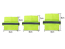 2x Green Elastic Pet Dog Leg Bands Knee Protector With Reflective Strips L