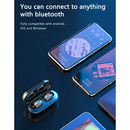 B5  Bluetooth 5.0 Headset Wireless Earphone Earbud Headphone W/Charging Case
