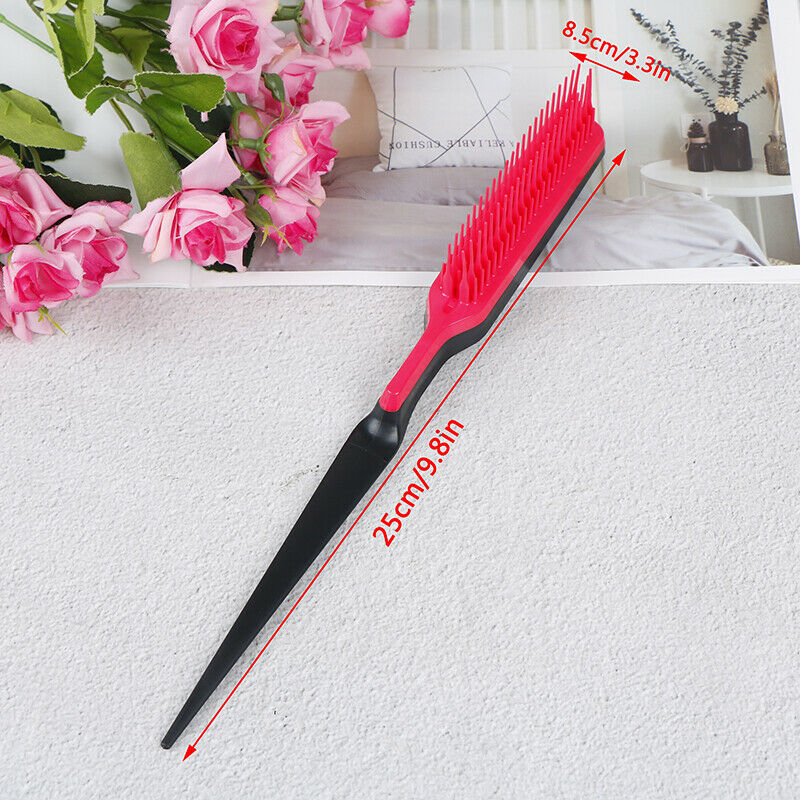 Professional Hairdressing Dense Comb Plastic Fine comb Salon Anti-static  Hn