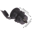 1 Pcs Waterproof 12V Car Black Socket USB Charger Power Adapter Outlet ME