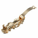 Woman Girl Blue Flower Shiny Rhinestone Barrette French Hair Clip