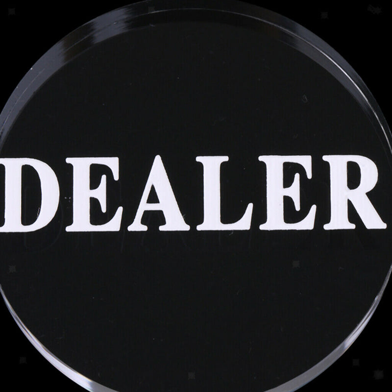 Acrylic Poker Dealer Button Poker Game Pressing Poker Cards Game Guard 56mm