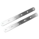 195mm x 20mm Straight Repair Joining Mending Flat Plate Brackets 2pcs