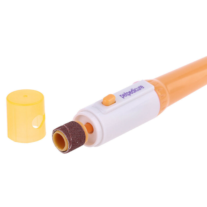 Novel Electric Cat Dog Puppy Pet Nail Pedicure Clipper Grinder Trimmer File Kit