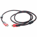 Black Red 1.5 Meter 19 Pin Male To Male HDMI PC HDTV Extension Cable